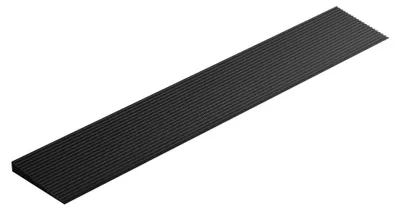 Produktbild von Wiltec Türschwellenrampe 900x150x20 mm für Rollstuhl & Rollator, schwarz, Rollstuhlrampe aus Vollgummi, rutschfeste Oberfläche, Bordsteinrampe kürzbar