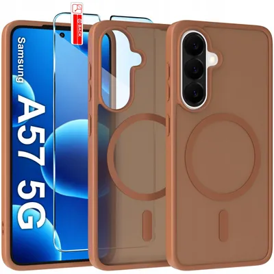 Obrázok produktu pre Matné magnetické puzdro pre Samsung A57 5G | Kompatibilné s MagSafe, odolné + sklo