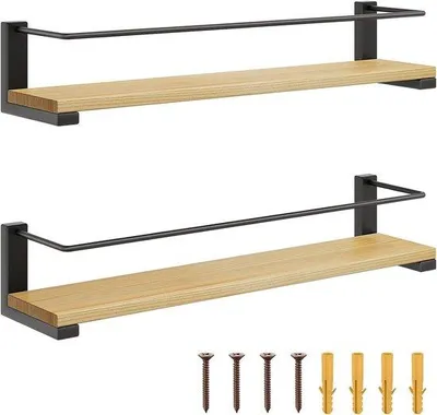 Produktbild von Wandregal Organizer - Set aus 2 Holzregalen
