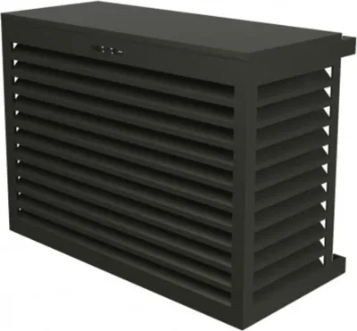 Produktbild von DECOCLIM Aluminium Schutzgehäuse RAL7022 Größe S, Innenmaße: H 680 x W 900 x D 450-600 mm (Tiefe anpassbar)