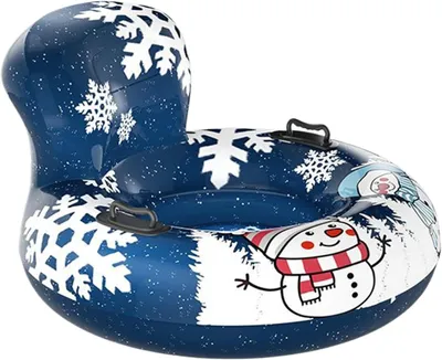 Productafbeelding van Opblaasbare Sneeuwband - Slee Ring - Winter Plezier - Antislip Handgrepen - 110 x 60 cm - Uniek