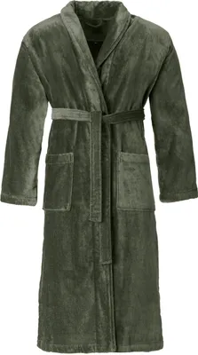Produktbild von Vossen Herrenbademantel Feeling-L Farbe mud green Größe 52/58
