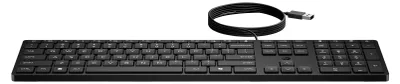 Produktbild von HP 320K USB-Tastatur kabelgebunden Vollformat Membran Schwarz