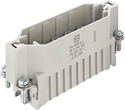 Produktbild von HARTING Han 40DD Stifteinsatz (M) Crimpanschluss, 40-polig+PE 250V, 10A - 1 Stück