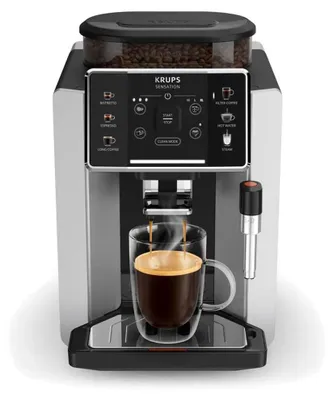 Produktbild von Krups EA910E10 , Kaffeevollautomat , schwarz-silber