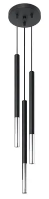 Zdjęcie produktu dla Lampa wisząca MOZAICA 3P czarny/chrom Sollux Lighting SL.0887