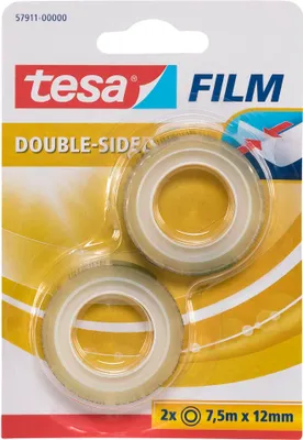 Obrázok produktu pre TESA 57911, 7,5 m, Priehľadná, Polypropylén (PP), 2 kusov