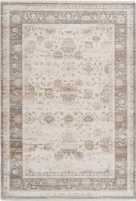 Produktbild von Qiyano Orientalischer Teppich für Schlafzimmer Pastell Vintage beige rot türkis, 160 x 230 cm