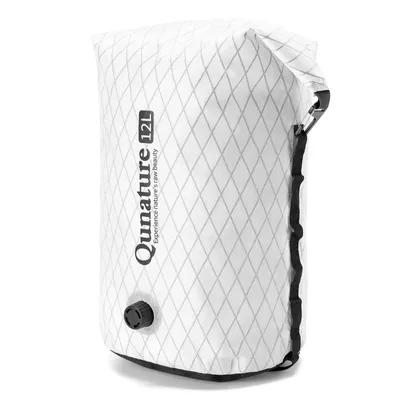 Immagine prodotto di Qunature 12L Borsa da bicicletta 100% impermeabile Roll Top Bikepacking Panniers Pannier Compression Bag Bianco