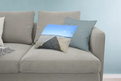 Produktbild von MuchoWow® Zierkissen Sofakissen Wohnzimmer Dekokissen 60x40 cm Nordsee - Strand - Wasser - Kopfkissen - Polster mit Foto