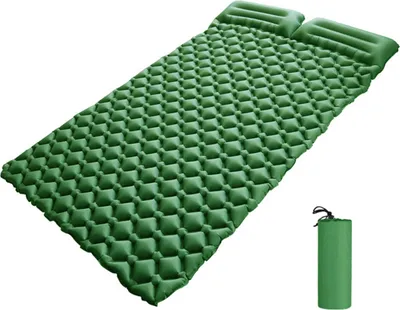 Produktbild von Aufblasbare Doppelschlafunterlage mit Kissen 2 Personen Camping Luftmatratze fuer Zelt Outdoor Backpacking Reisen Wander Picknick