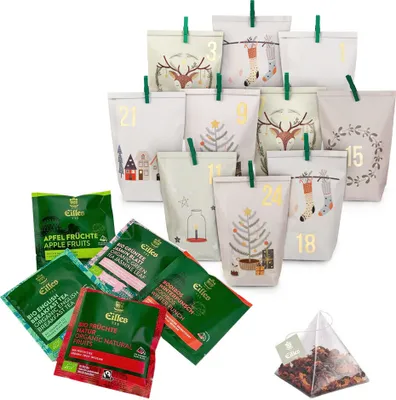 Immagine prodotto di Calendario dell'Avvento EILLES TEE "Vintage" con 24 diamanti da tè da realizzare da soli