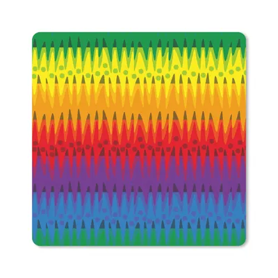Produktbild von MuchoWow® Mauspad Mousepad Muster - Regenbogen - Abstrakt 20x20 cm - Mousepads - Maus Mat - Pad - Mausunterlage - Desk Mat - Bureauartikeln
