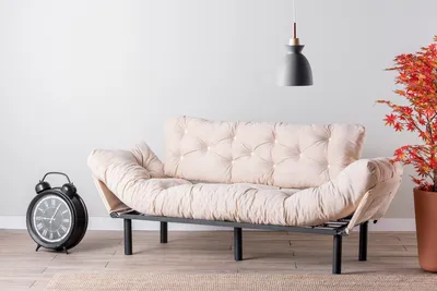 Image de Hanah Home, Nitta- FTN1360, crème, canapés-lits, structure : 100 % métal