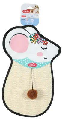 Obrázok produktu pre ZOLUX Škrabadlo pre mačky na zavesenie – myška zo sizalu s hračkou CHATOUILLE 51 cm