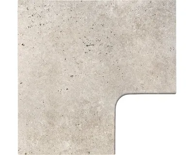 Produktbild von FLAIRSTONE Poolumrandung Beckenrandstein Roma Eckstück 90° beige innen gerundet 60 cm x 37 / 60 cm x 37 cm x 3 cm