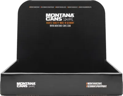Produktbild von Sprühdosenregal | Montana Pappdisplay | 12 Dosen | 29x22x10cm | leer
