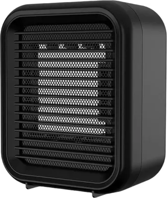 Produktbild von Mini-Keramikheizgerät 800W Elektroheizung 2 Leistungsstufen Mini-Elektrolüfterheizung mit Heißluftschutz gegen Überhitzung und Umkippen