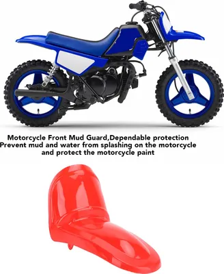 Produktbild von Motorrad-Frontkotflügel, stoßfeste Klappe, Verkleidung, Kotflügelabdeckung für PW50 PY50 Y-Zinger 1998 bis 2024, Rot