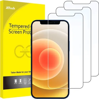 Zdjęcie produktu dla Szkło ochronne ekranu JETech iPhone 12 Pro 6,1 cala 3 sztuki