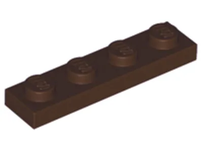 Produktbild von Lego® 1x4 Platte 3710 - 250 Stück Dunkelbraun