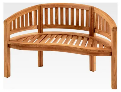 Produktbild von Massive Gartenbank Empire Teak 120cm aus Natur Teakholz