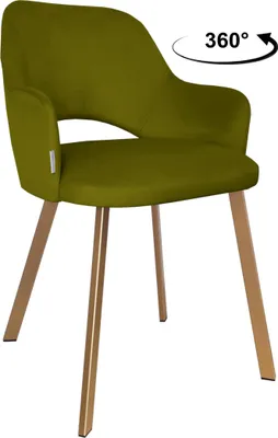 Obrázok produktu pre Otočná stolička Milano, zlatá podnož BL75