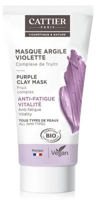 Produktbild von Cattier Mini-Gesichtsmaske mit violetter Tonerde (30 ml)
