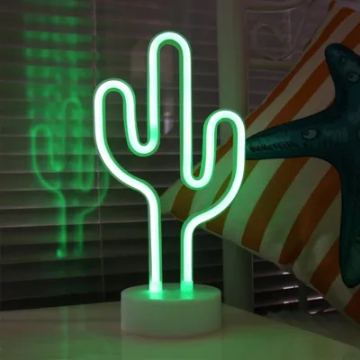 Produktbild von NEON LED Licht, dekorative Stand-Leuchte, Kaktus grün, ca. 29,5 x 14,5 x 8,5 cm