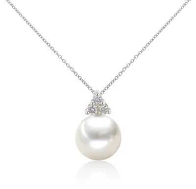 Immagine prodotto di Luna-Pearls - 202.1718 - Ciondolo - Donna - Oro bianco 585 - Perla d'acqua dolce coltivata e diamanti