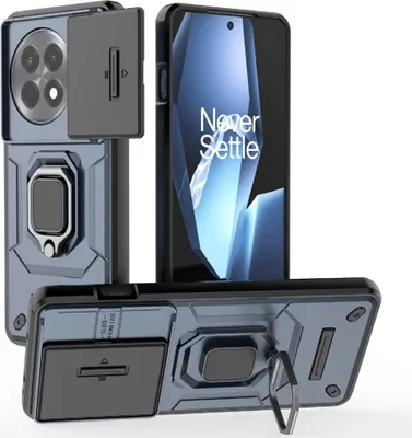 Produktbild von OnePlus 13R Hülle - Coverup Ring Ständer Back Cover mit Kamera Schutz - Blau