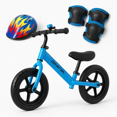 Produktbild von OMNA | Laufrad Kids Bike BLAU - ab 2 Jahren - inkl. Helm und Schützer - leicht und sicher