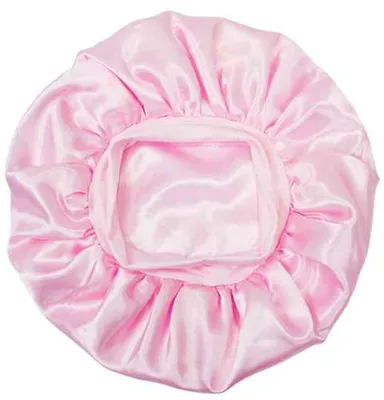 Produktbild von Rosa Satin-Schlafmütze – Schlafmütze – Schlafmütze – weiche Mütze – Satin-Haube – Nachtmütze – Schlafmütze – Schlafmütze – 1 Stück – CHPN