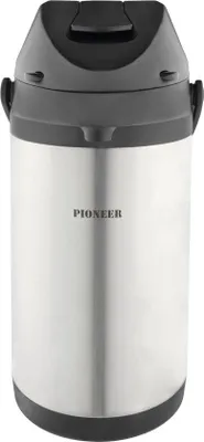 Immagine prodotto di Unyqoos® Airpot: caraffa isolante da 4 litri, in acciaio inossidabile a doppia parete, con manico, sistema a pompa, mantiene le bevande calde fino a 8 ore e fredde fino a 24 ore