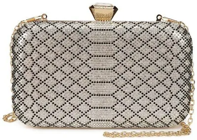 Produktbild von Abendtasche für Frauen Glitzernder Strass-Tasche für Feier Abend Hochzeit Zwart