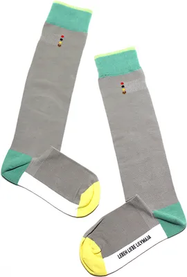 Produktbild von MEGAGROUP 2 Paar Casual Socken Stricksocken Baumwolle 35-39 Strümpfe grau
