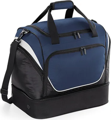 Image de Quadra QS285 | Sac de sport Pro Team Hardbase Holdall | 44 x 39 x 27 cm - Couleur : French Navy/Black/White - Taille : 44 x 39 x 27 cm