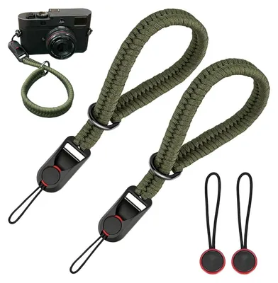 Produktbild von Kamera Handgelenkschlaufe Schnellverschluss - Verstellbar - 2 Stück - Für DSLR und spiegellose Kamera