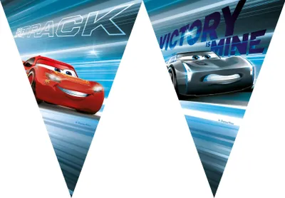 Immagine prodotto di Ghirlanda di bandierine di carta Cars