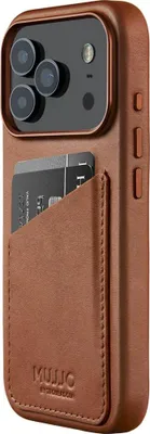 Immagine prodotto di Custodia per iPhone 17 Pro, Mujjo Custodia a portafoglio in pelle MagSafe marrone