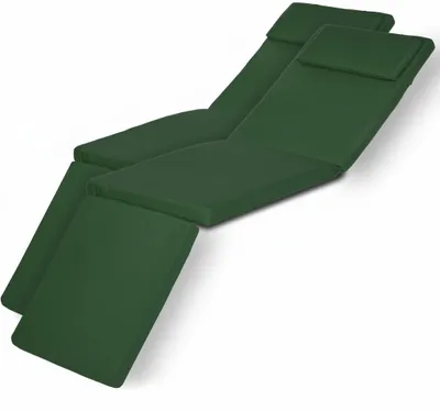 Immagine prodotto di Beautissu Set di 2 coperture per sdraio LoftLux DC, 175x45x5 cm, verde
