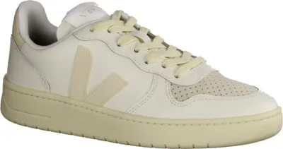 Produktbild von Veja V-10 Damensneaker, Leder/Textil, Pure/Calcaire nachhaltig produziert - Damenschuhe Top Trends, Weiß, leder/textil 