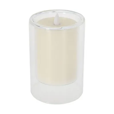Produktbild von LED Kerze Ø 10 cm Kristallglas