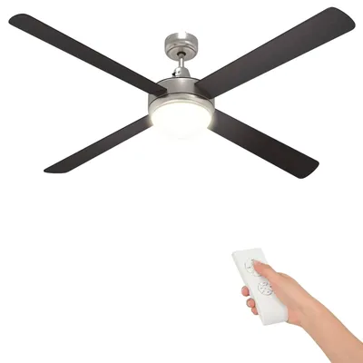 Zdjęcie produktu dla Wentylator sufitowy z oświetleniem i pilotem, średnica 130 cm