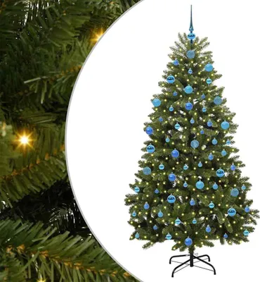 Produktbild von vidaXL Künstlicher Weihnachtsbaum Grün 180 cm PVC und Metall