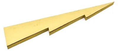 Only Natural – Wabenpapier-Weihnachtsbaum – Gold – 90 cm – Ansicht 2