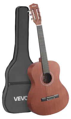 Produktbild von VEVOR Konzertgitarre, 900 mm, Holz Konzertgitarre Starter-Kit für Anfänger, mit Nylonsaiten, Gigbag, Gurt, Stimmgerät, zusätzliche Saiten, Plektren, Kapodaster, Sapele & Rosenholz, für Kinder Mädchen Jungen, Natur, 900 mm (36 inch), Natürlich