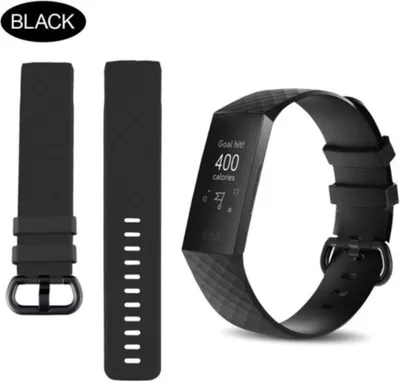 Immagine prodotto di per Fitbit Charge 3 cinturino di ricambio in silicone bracciale sportivo nero_piccolo