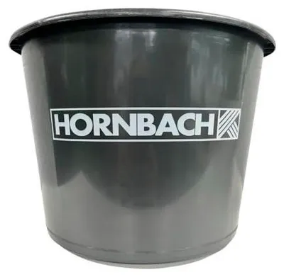 Produktbild von Baueimer PE rund schwarz mit Hakenbügel ∅ 310 mm 12 l