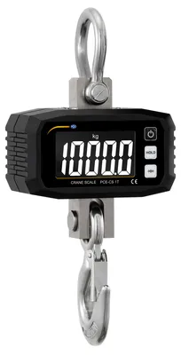 Image de PCE Instruments PCE-CS 1T Balance à grue 0-1000 kg|boîtier métallique|résolution 0,1 kg|précision 1% de la masse |fonction Hold-Tara-Max